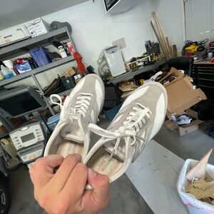 Women’s Gray and White Sneakers